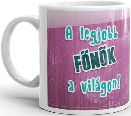 Személyre szabható főnök bögre